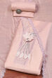 Pink Muslin Unstitched Suit Set image number 0