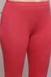 Pink Cotton Blend Solid Churidar image number 1