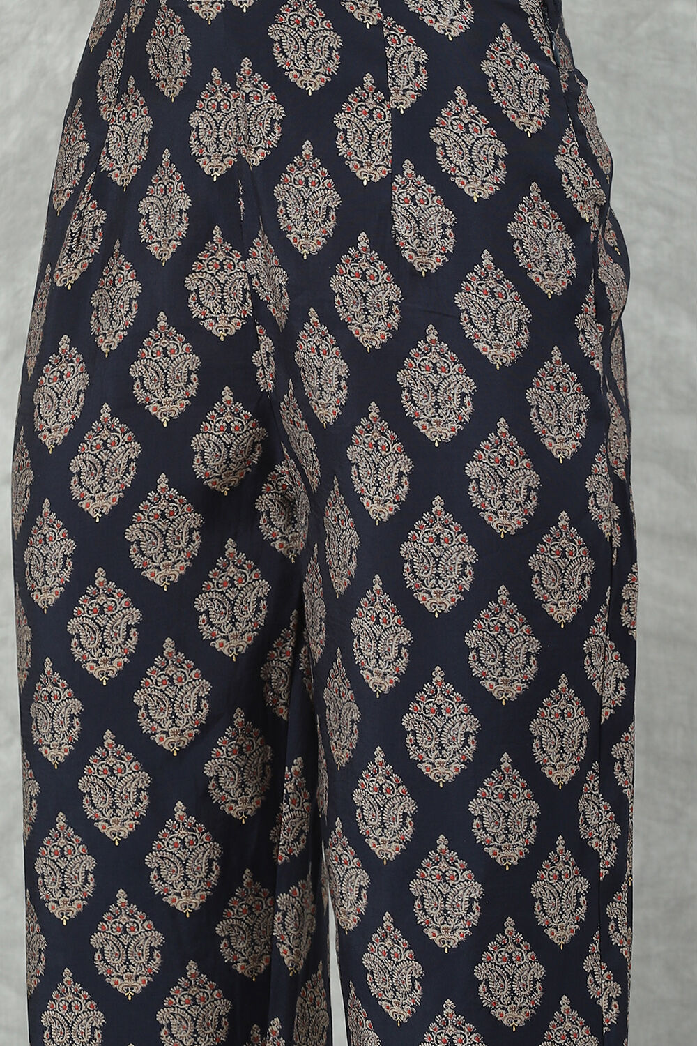 Red Poly Viscose Printed Kurta Set image number 2