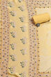 Cream-Colored Modal Screen Print Unstitched Suit Set image number 2