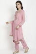 Lavender Georgette Easy Stitch Suit Set image number 0