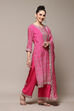 Fuschia Straight Kurta Palazzo Suit Set image number 7