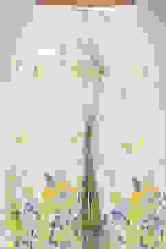 White Cotton Floral Printed Top and Pant Set image number 2