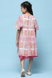 Pink Polyester Tired Dress image number 3