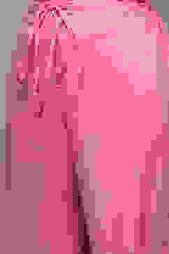 Pink Cotton Gathered Kurta Palazzo Suit Set image number 2