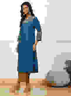 Gold-Toned Solid Mid-Rise Straight Palazzo image number 0