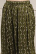 Indigo Blue Printed Straight Suit Set image number 2