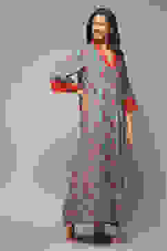 Sap Green Cotton Printed Nightwear image number 2