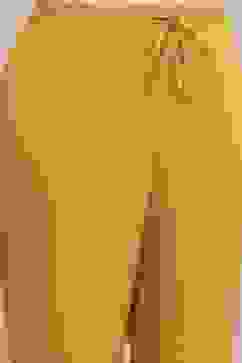 Mustard Yellow Dyed Embroidered Straight Suit Set image number 2