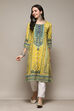 Coral Polyester Straight Printed Kurta image number 5