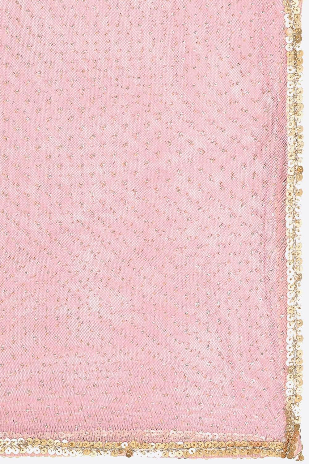 Orchid Pink Poly Viscose  Lehenga Set image number 3