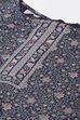 Blue Poly Spun Digital Print Unstitched Suit Set image number 1