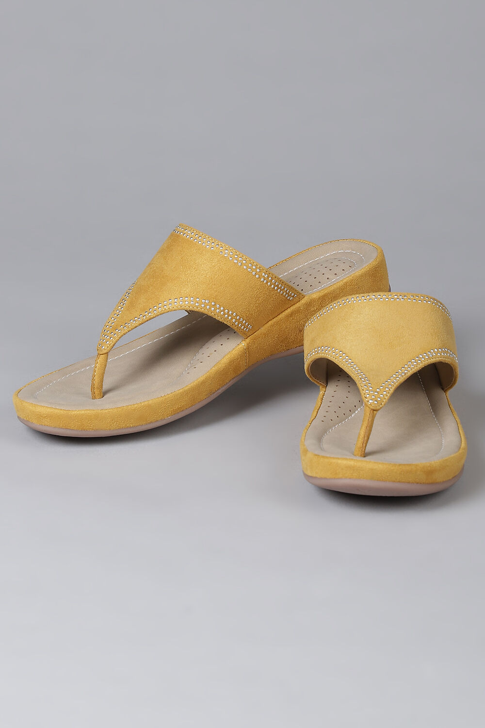 Buy Mustard Suede Sandals Sandals for INR1199.50 Biba India