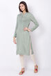 Rust Acrylic And Wool Straight Solid Kurta image number 2