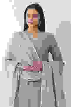 Off White Cotton Khadi Dupatta image number 3