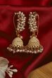 Off White Brass Jhumka image number 2