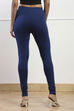 Camel Cotton Blend Solid Churidar image number 5