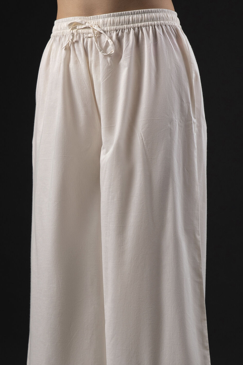 Ivory Cotton Silk Straight Printed Suit Set image number 2