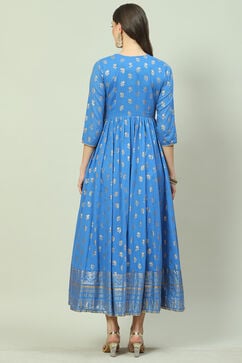 Blue Cotton Dress image number 4