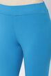 Off White Cotton Lycra Leggings image number 1