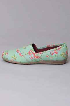 Green Fabric Formal Slip On image number 4