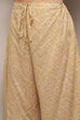 Blue Cotton Anarkali Kurta Palazzo Suit Set image number 2