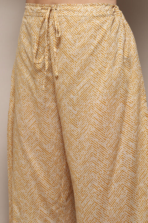 Blue Cotton Anarkali Kurta Palazzo Suit Set image number 2