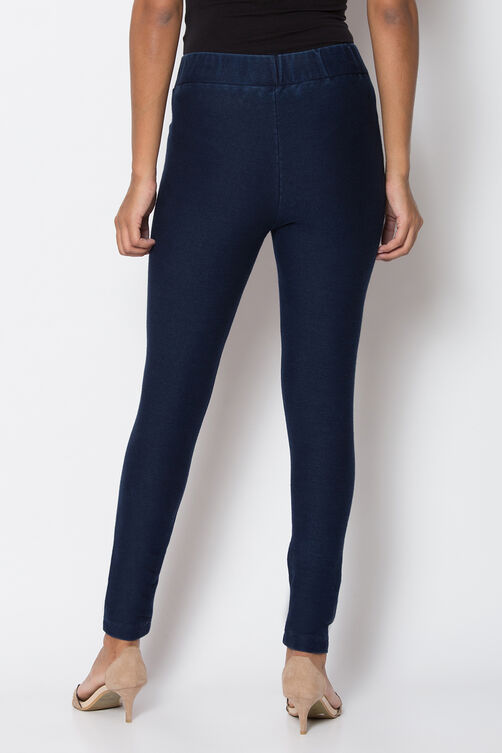 Blue Narrow Pants image number 4