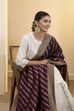 Purple Poly Printed Banarasi Dupatta image number 4