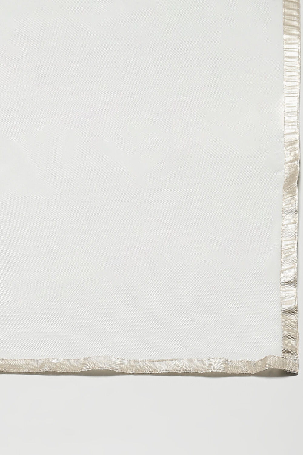 Blue Cotton Flared Kurta Churidar Suit Set image number 2