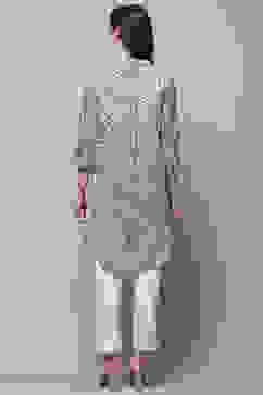 Blue Rayon Straight Kurti image number 3