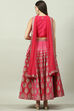 Fuschia Art Silk Lehenga Set image number 4