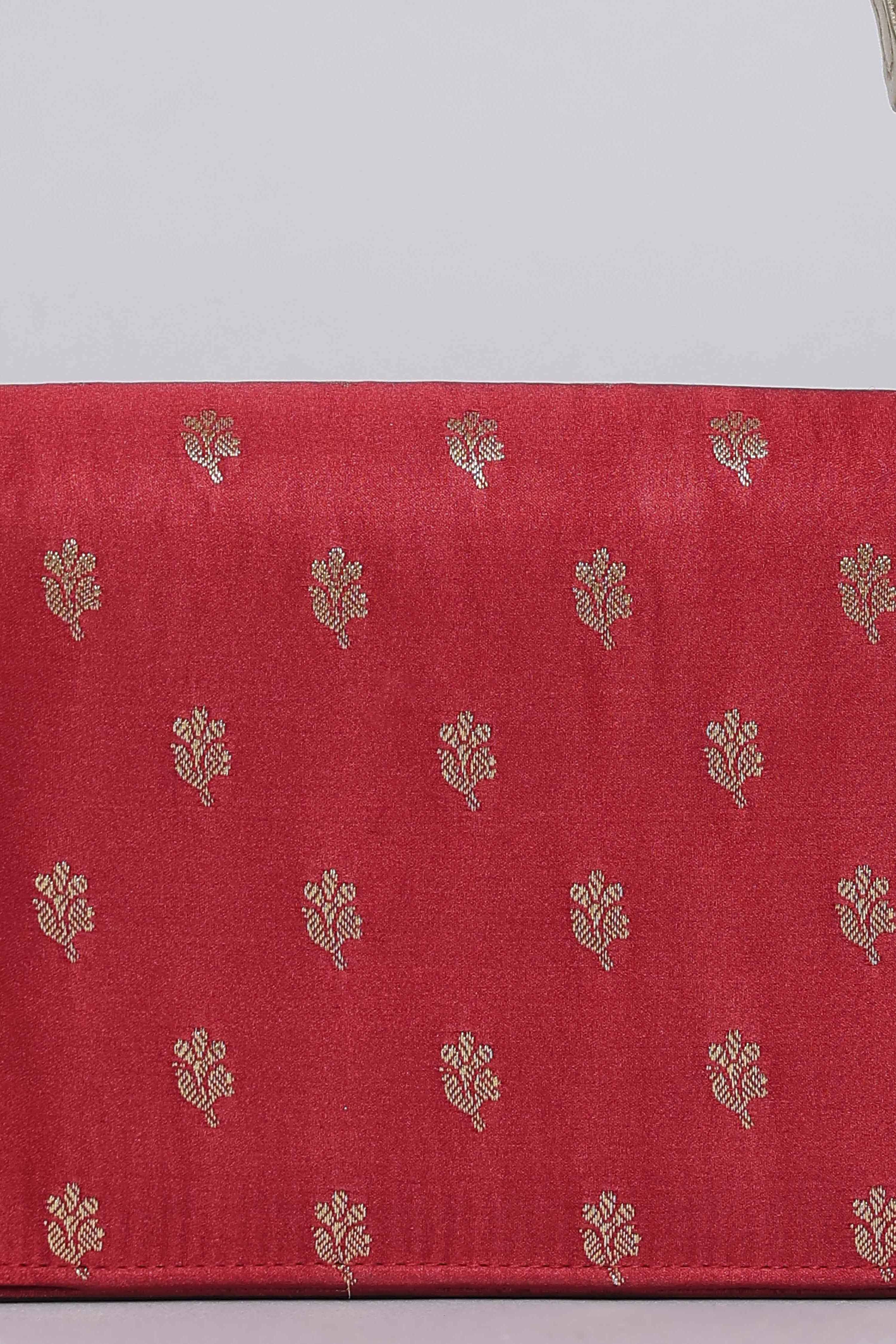 Red Polycotton Clutch image number 1