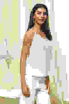 White Cotton Printed Relaxed Fit Shirt image number 6