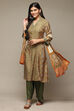 Green Modal A-Line Kurta Palazzo Suit Set image number 5