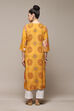 Black LIVA Straight Printed Kurta image number 4