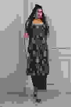 Indigo Cotton Printed Strappy Straight Kurta Set image number 5