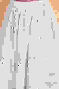 White Viscose Embroidered Kalidar Lehenga Set image number 2