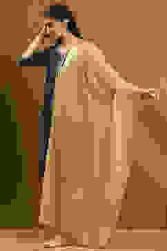 Beige Poly Silk Dupatta image number 2