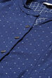 Navy Blue Cotton A Line Kurta Set image number 1