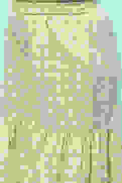 Green Cotton Floral Printed Strappy Peplum Suit Set image number 2