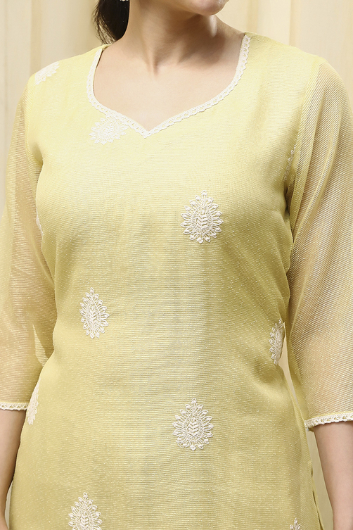 Pink Cotton Machine Embroidered Unstitched Suit Set image number 2