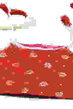 Cherry Red Cotton Lehenga Set image number 1