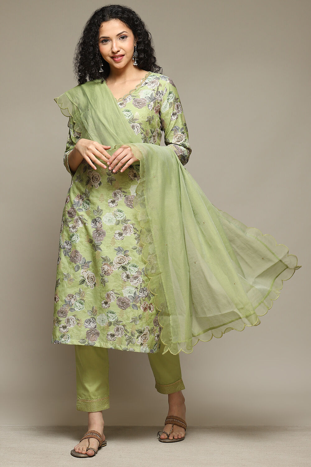 Biba green suit set hot sale