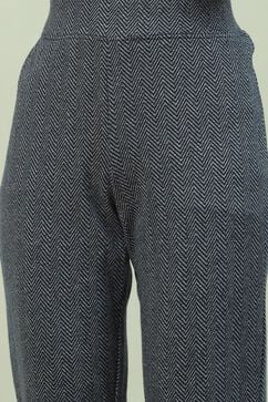 Navy Cotton Pants image number 1