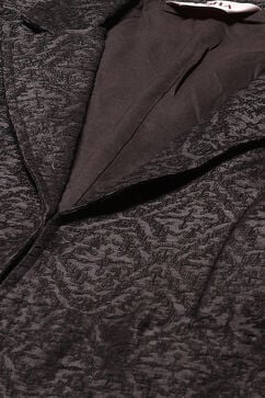 Coral & Black Polyester Embroidered Jacket image number 1