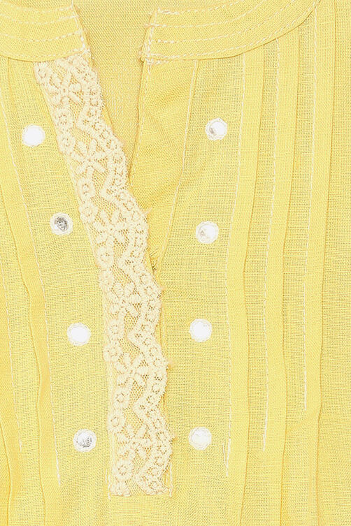 Yellow Cotton Flax Top image number 1