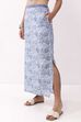 Blue Cotton Printed Regular Skirt image number 2
