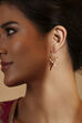 White Gold Plated Brass Drop & Dangler Earrings image number 1