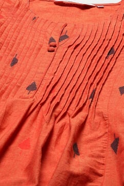 Terracotta Cotton Straight Yarndyed 2 Piece Set image number 1